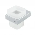 Стакан настенный VENTA матовое стекло V130C хром