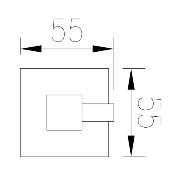 Крючок настенный VENTA V310B черный
