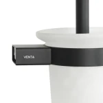 Ершик настенный VENTA V250B матовое стекло черный