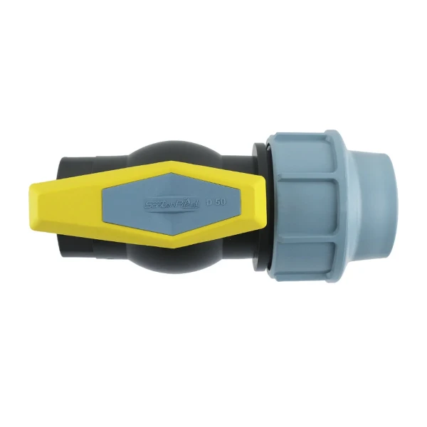 Кран кульовий ПНД SantehPlast 50мм 1 1/2