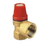 Предохранительный клапан HERZ 3 бар 0-110 С, для котла мощностью до 75 кВт, DN=15,PN 3 1261201