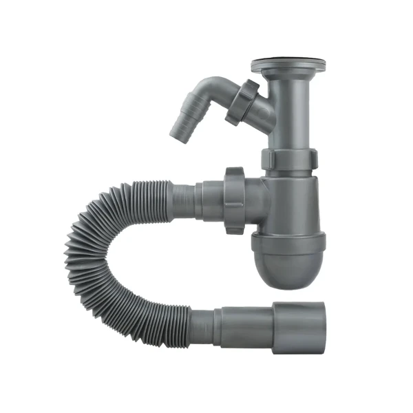 Сифон для умивальника з відведенням під пральну машину SantehPlast 1 1/2