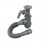 Сифон для умивальника з відведенням під пральну машину SantehPlast 1 1/2