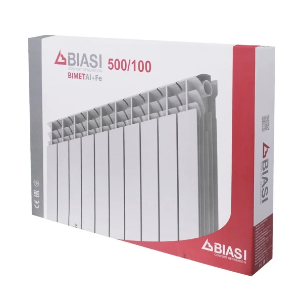 Секция биметаллического радиатора BIASI 500/100 (10 СЕКЦИЙ)