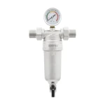 Самопромивний фільтр з манометром 3/4