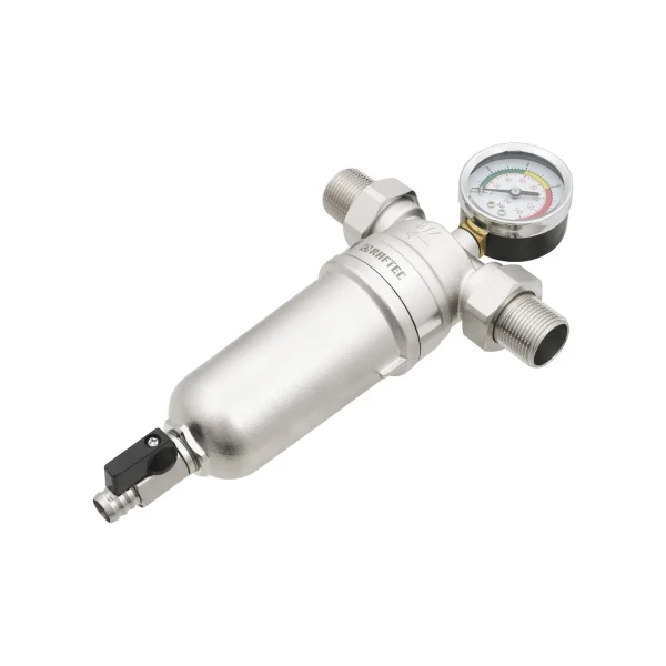 Самопромивний фільтр з манометром 3/4