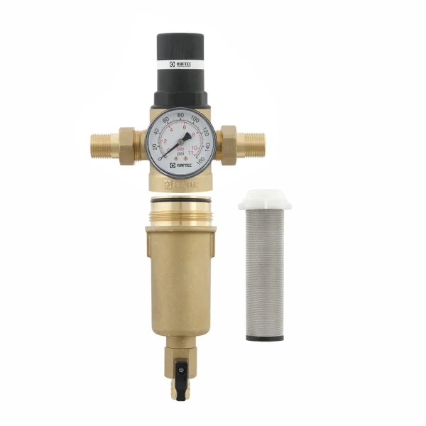 Самопромивний фільтр з редуктором для гарячої води 1/2