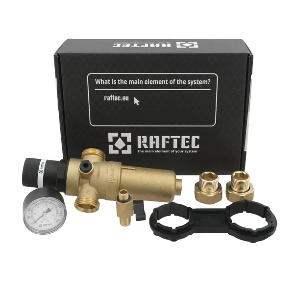 Самопромивний фільтр з редуктором для гарячої води 3/4