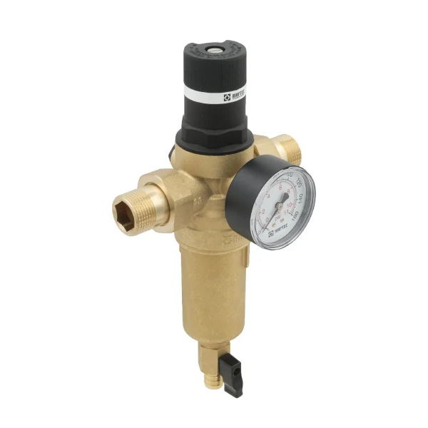 Самопромивний фільтр з редуктором для гарячої води 3/4