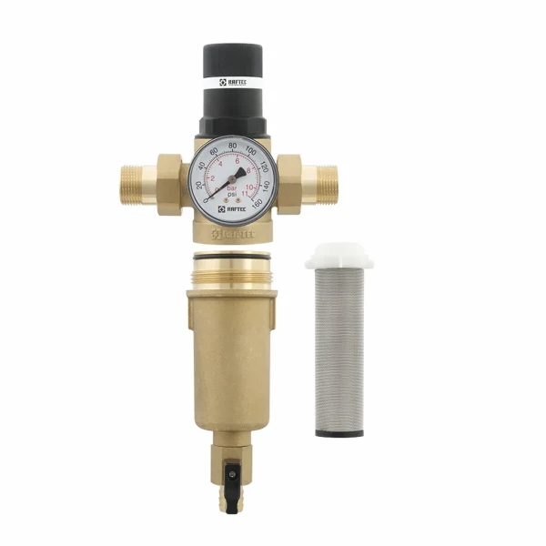 Самопромивний фільтр з редуктором для гарячої води 3/4