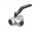 Кран кульовий триходовий Raftec BLACK DN20 13/4