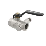 Кран кульовий з дренажем Raftec BLACK DN15 1/2