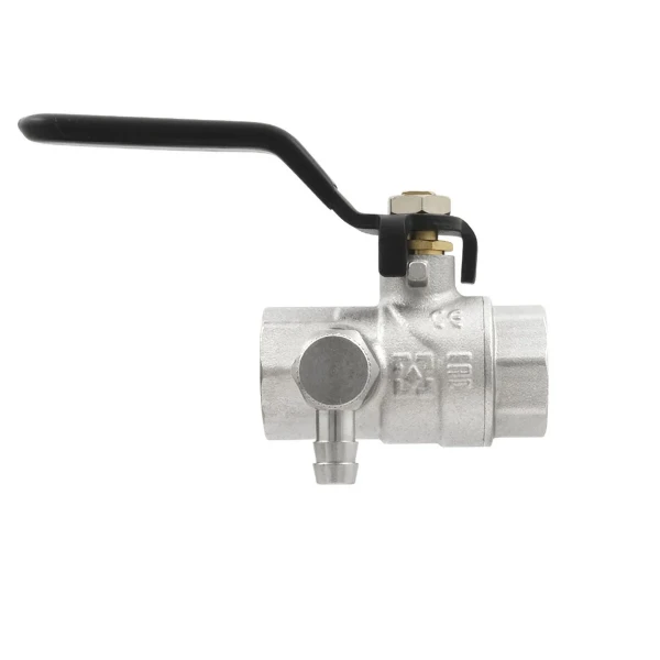 Кран кульовий з дренажем Raftec BLACK DN15 1/2