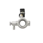 Кран кульовий з дренажем Raftec BLACK DN20 3/4