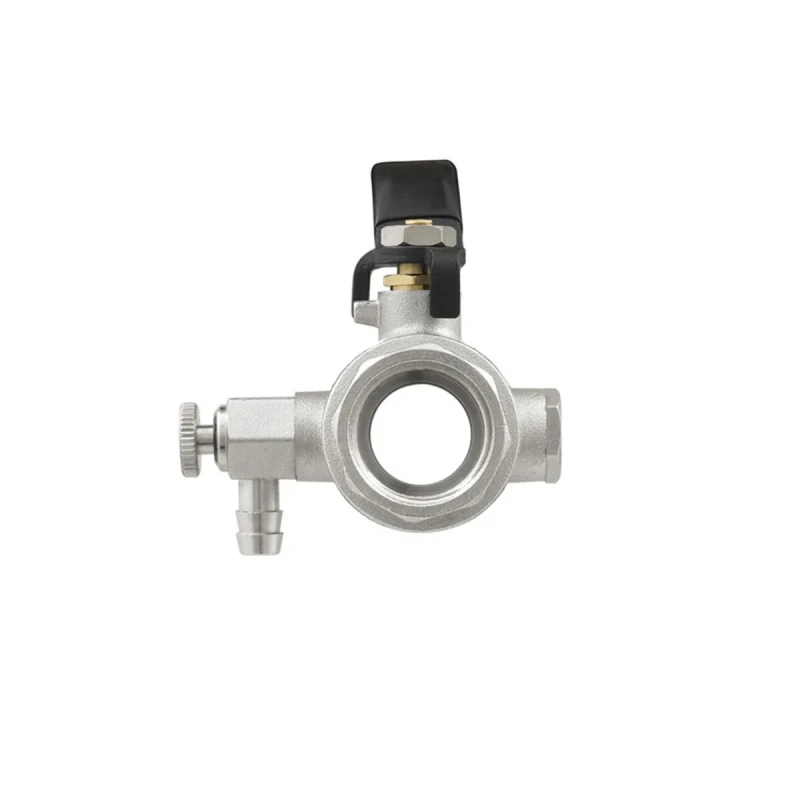 Кран кульовий з дренажем Raftec BLACK DN20 3/4