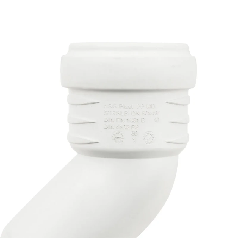 Колено внутреннее бесшумное ASG S-LINE ф 50мм x45°