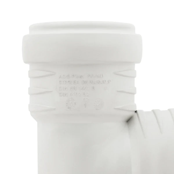 Тройник внутренний бесшумный ASG S-LINE ф 50мм x87.5°