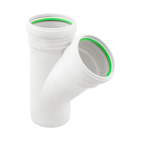 Тройник внутренний бесшумный ASG S-LINE ф 110мм x45°