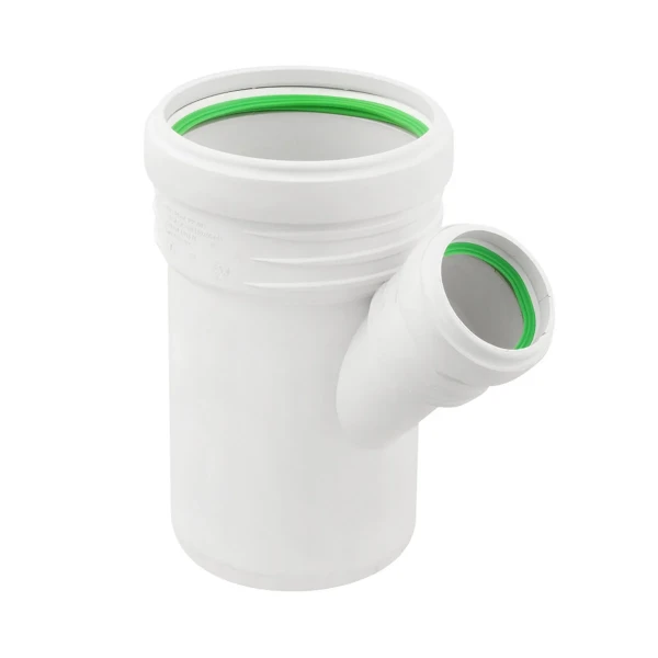 Тройник внутренний бесшумный ASG S-LINE ф 110x50 мм x45°