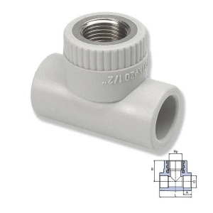 Тройник ровный Ekoplastik 20х1/2