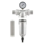 Самопромивний фільтр з манометром для гарячої води 1