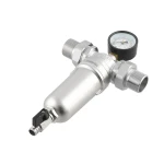 Самопромивний фільтр з манометром для гарячої води 1