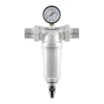 Самопромивний фільтр з манометром для холодної води 1