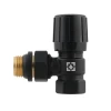 Комплект для підключення радіатора кутовий Raftec BLACK 1/2