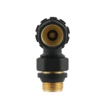 Комплект для подключения радиатора угловой Raftec BLACK 1/2