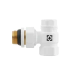 Комплект для подключения радиатора угловой Raftec WHITE 1/2