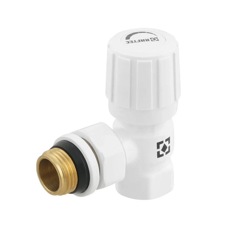 Комплект для підключення радіатора кутовий Raftec WHITE 1/2