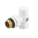 Комплект для подключения радиатора угловой Raftec WHITE 1/2