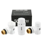 Комплект для подключения радиатора угловой Raftec WHITE 1/2