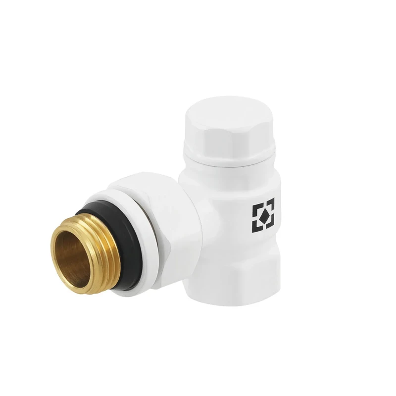 Комплект для підключення радіатора кутовий Raftec WHITE 1/2