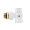 Комплект для підключення радіатора кутовий Raftec WHITE 1/2