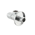 Кран приладовий кутовий Raftec Relo Silver  1/2