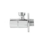 Кран приладовий кутовий Raftec Relo Silver mini 1/2