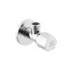 Кран приладовий кутовий Raftec Silver ABS handle 1/2