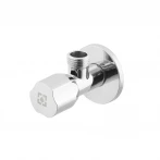 Кран приладовий кутовий Raftec Silver ABS handle 1/2