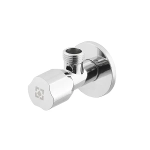 Кран приладовий кутовий Raftec Silver ABS handle 1/2
