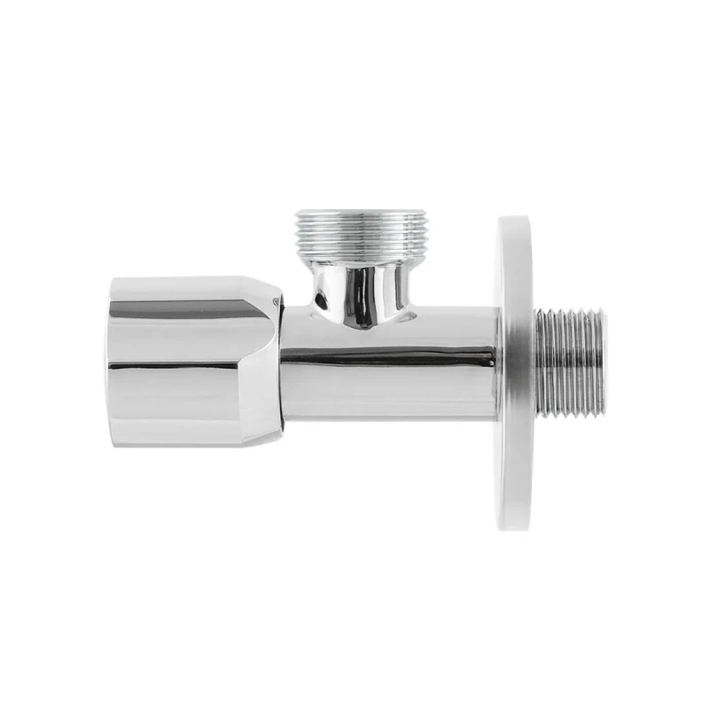 Кран приладовий кутовий Raftec Silver ABS handle mini 1/2
