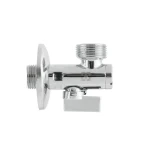 Кран приладовий кутовий з фільтром Raftec Silver 1/2