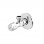 Кран приладовий кутовий Raftec Silver ABS four ribs handle 1/2