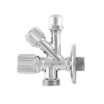 Кран приладовий кутовий Raftec Silver 1/2