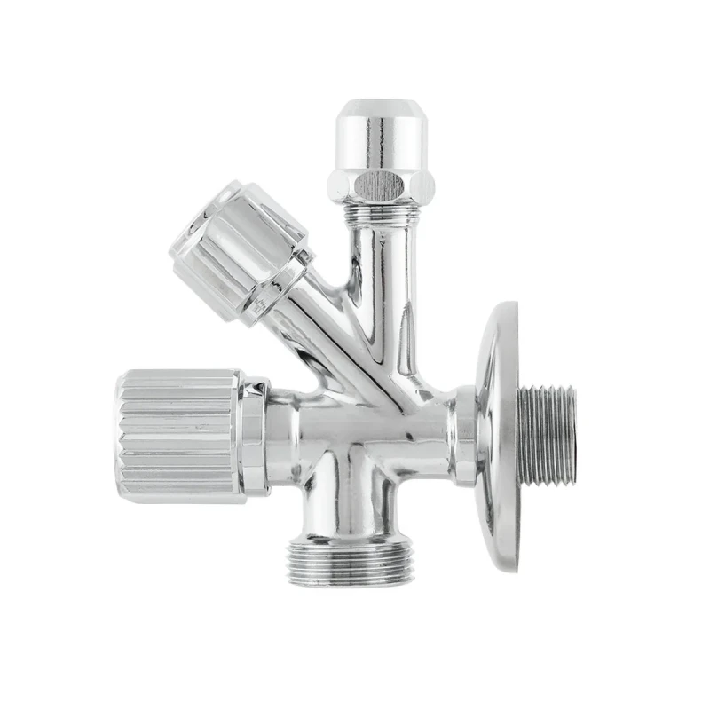 Кран приладовий кутовий Raftec Silver 1/2