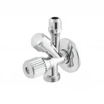 Кран приладовий кутовий Raftec Silver 1/2