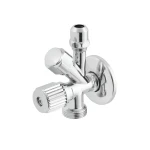 Кран приладовий кутовий Raftec Silver 1/2