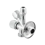 Кран приладовий кутовий Raftec Silver 1/2