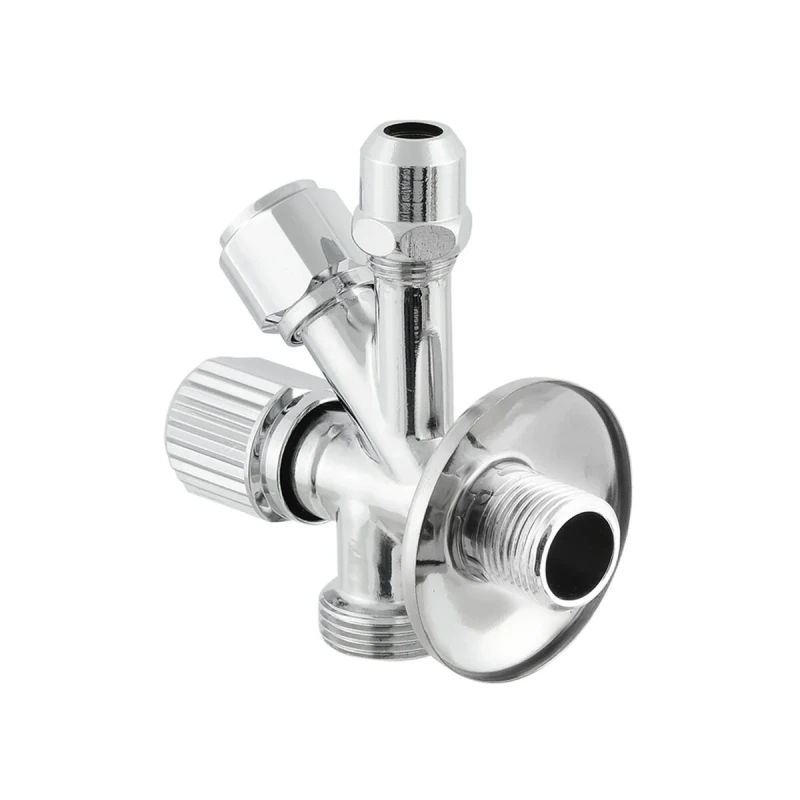 Кран приладовий кутовий Raftec Silver 1/2