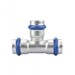 Трійник ASG INOX тип V press steel ф 28 мм